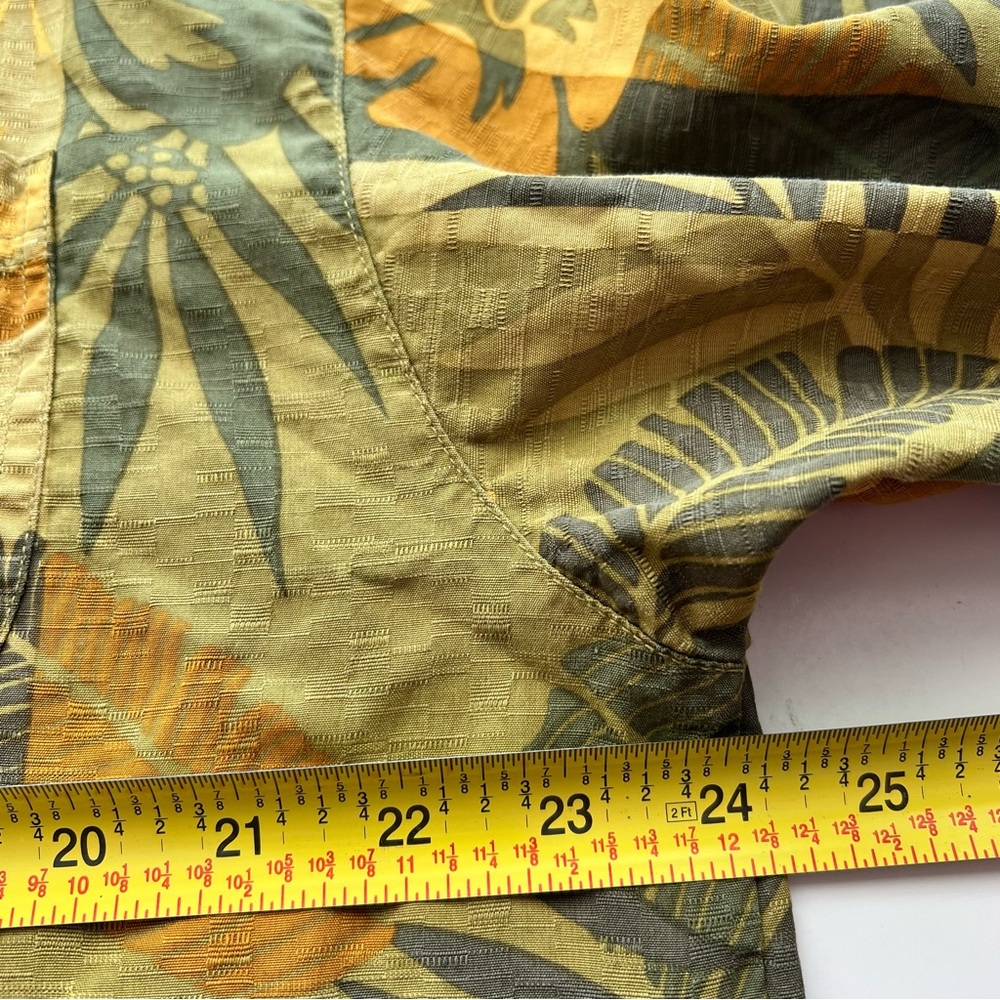 Tommy Bahama Mens 100% Silk Green Island Short Sleeve Button Up Shirt Hawaii L - Picture 5 of 5